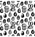 grunge brush easter seamless pattern vector image