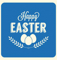 happy easter typographical background vector image vector image