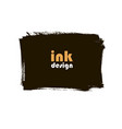 ink grunge square banner vector image vector image