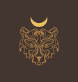 magic bear spiritual animal modern witchcraft vector image