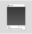 social network photo frame vector image