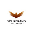 wing bird logo design concept template vector image vector image