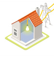 energy chain 08 building isometric vector image