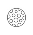 moon line icon vector image vector image