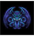 cthulhu esport mascot logo design vector image vector image