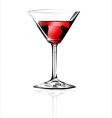 cocktail glass vector image
