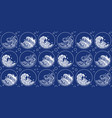 chinese wave pattern oriental style round shape vector image