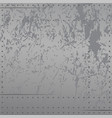 distressed metal with rivets and scratches vector image vector image