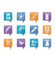 police and crime icons vector image