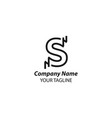 capital letter is inserted into paper vector image vector image