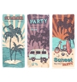 vintage summer and travel banners vector image vector image