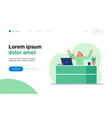 woman getting money online vector image