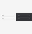 3d search bar neumorphism white-black ui search vector image vector image