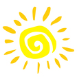 cartoon sun vector image
