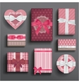 girly boxes and bows vector image