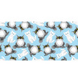 seamless pattern with cute cats vector image vector image