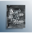 do not fear your fear typography for interior vector image