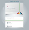 creative business card and name template vector image