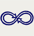 infinity symbol vector image vector image