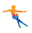sport figure skating vector image vector image