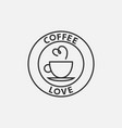 coffee logo design for coffeeshop or cafe vector image vector image