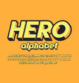 retro font vector image