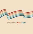 retrowave 80s art retro rainbow vector image vector image