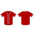 jersey shortsleeve shirt baseball uniform vector image