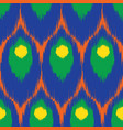 ikat seamless pattern vector image