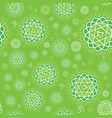 seamless repeat pattern with chakra anahata vector image