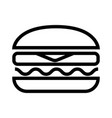 delicious juicy burger with meat cutlet cheese vector image vector image