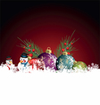 christmas background vector image vector image