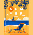 summer background flat design time vector image vector image