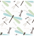 seamless pattern with colorful dragonflies vector image vector image