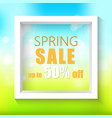 spring sale background vector image