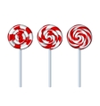 delicious colorful lollipop collection vector image