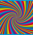 multicolored lines in spiral colorful vector image