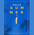 summer background flat design time 4 vector image