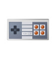 oldschool joystick vintage gamepad evolution vector image
