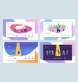 business job recruitment hard work landing page vector image