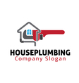 house plumbing design vector image