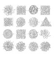 scribble lines wire mess chaos threading vector image vector image