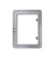 metal porthole realistic composition vector image vector image