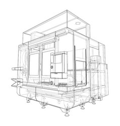 3d designer and cnc machine operator Royalty Free Vector