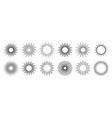 vintage sunburst collection bursting sun rays vector image