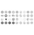 texture circle round halftone pattern vector image vector image