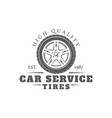car service label isolated on white background vector image