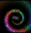 magic glowing trail of particles vector image