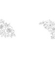 botanical elements design template panoramic vector image