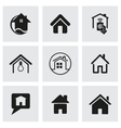 home icons set vector image vector image